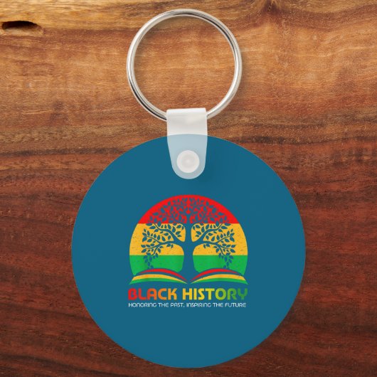 Honoring Past Insring Future Men Women Black Histo Sleutelhanger (Voorkant)