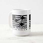 Honoring Service: US Air Force Veteran Koffiemok (Voorkant links)