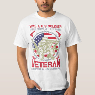 Honoring Service US Soldier Veteran aan Guardian T-shirt