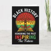 Honoring The Past Inspiring The Future Black Histo Kaart (Voorkant)
