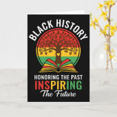 Honoring The Past Inspiring The Future Black Histo Kaart (Gele Bloem)