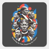 Honoring The Past, Inspiring The future Vierkante Sticker (Voorkant)
