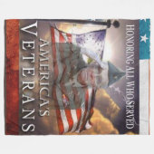 HONORING VAN ALLES DIE IN DIENST ZIJN FLEECE DEKEN (Voorkant (Horizontaal))