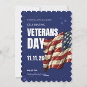 #HonoringCelebratingVeteransDayFlatHolidayCard Feestdagenkaart (Achterkant)