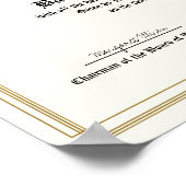 Honors College or University Diploma Replica Poster (Hoek)