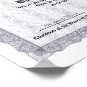 Honors College or University Diploma Replica Poster (Hoek)