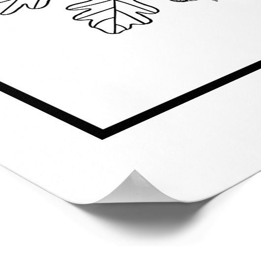 Honorsymbool Poster (Hoek)