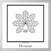 Honorsymbool Poster (Voorkant)
