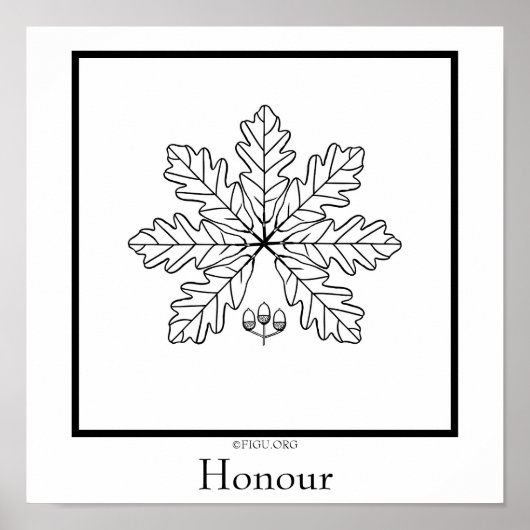 Honorsymbool Poster (Voorkant)