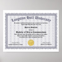 Honours College of Universiteit Diploma Replica