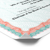 Honours College of Universiteit Diploma Replica Poster (Hoek)