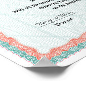 Honours High School Diploma Replica Poster (Hoek)