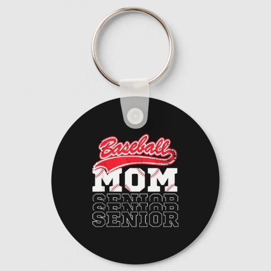 Honours moeder honkbal klas van honkbal mama moede sleutelhanger (Voorkant)