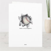 honoursbasebal kaart (Achterkant)
