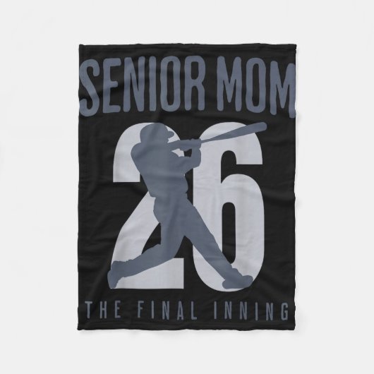 Honoursbaseball moeder 2026 laatste inning mama kl fleece deken (Voorkant)