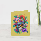 Honremos a nuestros difuntos en esta festividad bedankkaart (Voorkant)