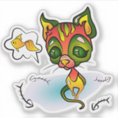 Honry Cat Sticker (Voorkant)