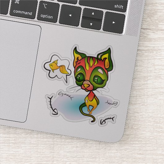 Honry Cat Sticker (Detail)