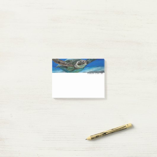 Honu Cruizin Post-it® Notes (Op bureau)