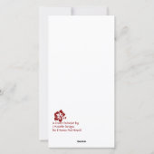 Honu en Hibiscus Mele Kalikimaka Hoge Kaart (Achterkant)