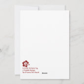 Honu en Hibiscus Mele Kalikimaka Wenskaart Feestdagenkaart (Achterkant)