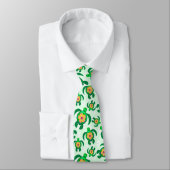 Honu Green Zee Turtles Hibiscus Flowers Stropdas (Gebonden)