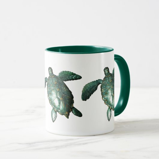 Honu - Groene Zee Turtle Mok (Voorkant rechts)