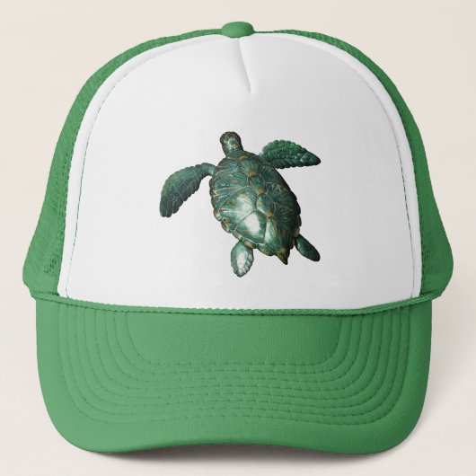 Honu - Groene Zee Turtle Trucker Pet (Voorkant)