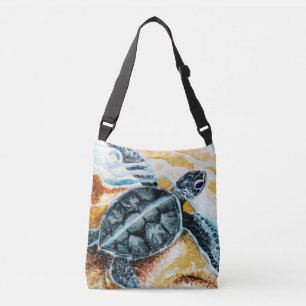 Honu Hatchling (Groene Zee schildpad) Crossbody Tas