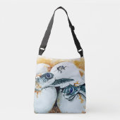 Honu Hatchlings (Groene Zee schildpad) Crossbody Tas (Voorkant)