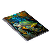 Honu Haven Glas in lood Water Notitieboek (Rechterzijde)