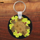 Honu Hawaiian Map Sleutelhanger (Voorkant)