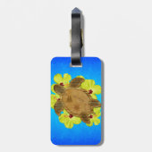 Honu Hawaiian Nautical Map Bagagelabel (Achterkant verticaal)