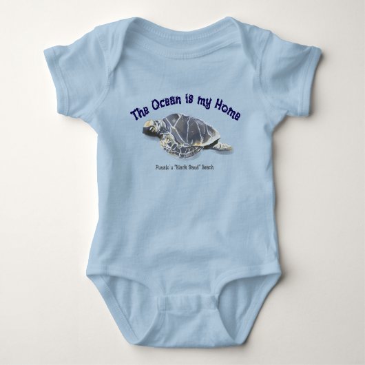 Honu Hawaiian Sea Turtle “Ocean is my Home” Romper (Voorkant)