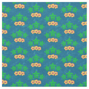Honu Hawaiian Tribal Green Sea Turtles Stof
