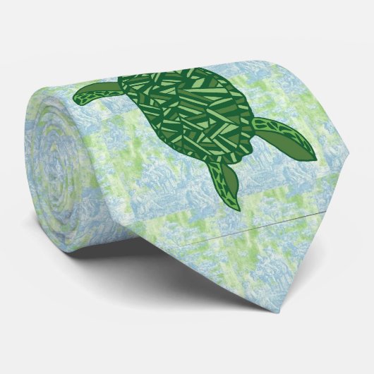 Honu Hawaiian zee schildpad Stropdas (Opgerold)