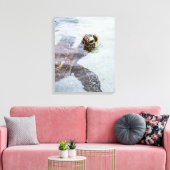 Honu Hawaiian Zee Turtle - Hawaii Turtles Canvas Afdruk (Insitu (Woonkamer))