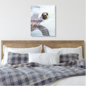 Honu Hawaiian Zee Turtle - Hawaii Turtles Canvas Afdruk (Insitu (Slaapkamer))