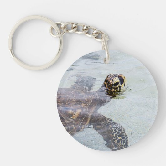 Honu Hawaiian Zee Turtle - Hawaii Turtles Sleutelhanger (Voorkant)