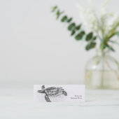 Honu - Hawaiian Zee Turtle Mini Visitekaartje (Staand voorkant)