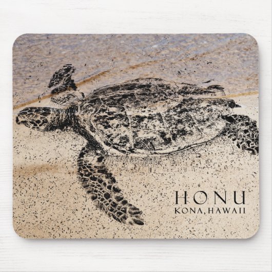 Honu - Hawaiian Zee Turtle Muismat (Voorkant)