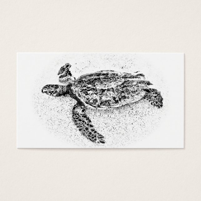 Honu - Hawaiian Zee Turtle Visitekaartjes (Voorkant)