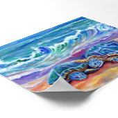 Honu Knuffels en Liefde aan het Strand Hawaiaans Poster (Hoek)