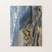 Honu op de warme zand legpuzzel (Verticaal)