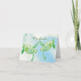Honu Pair Thank you cards Bedankkaart