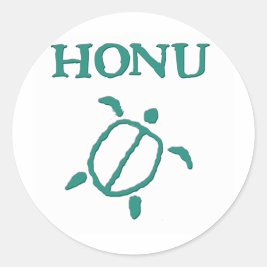 Honu Petroglyph Stickers (Voorkant)