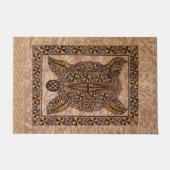 Honu Primitive Hawaiian Tattoo Tapa Deurmat (Voorkant)