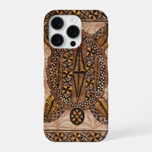 Honu Primitive Hawaiian Tattoo Tapa Hoesje-Mate iP iPhone 16 Pro Hoesje