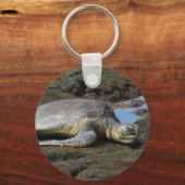 Honu Resting on the Warm Rocks Sleutelhanger (Voorkant)