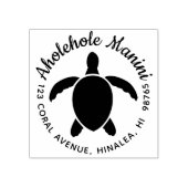 Honu Ronde Hawaïaanse retour adres stempel aanpass (Afrduk)